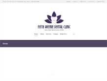 Tablet Screenshot of fifthavenuedentalclinic.com